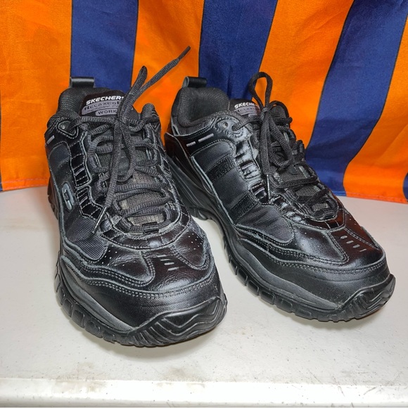 Skechers for Work Men's Soft Stride Galley Slip Resistant Boot size 8 black - Picture 2 of 9